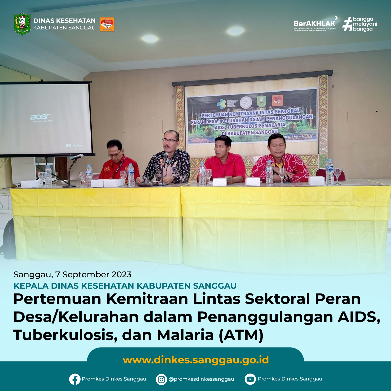 Pertemuan Kemitraan Lintas Sektor Peran Desa/Kelurahan dalam Penaggulangan AIDS, Tuberkulosis, dan Malaria (ATM)